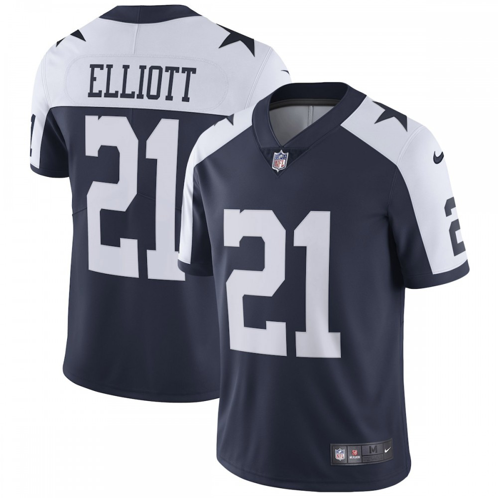 Ezekiel Elliott Dallas Cowboys Nike Alternate Vapor Limited Jersey - Navy-Profan Arena